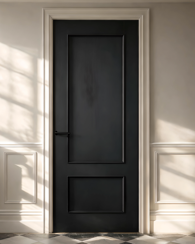 Black Mayfair 2 Panel Internal Door