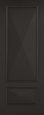 Slone Two Panel Black Internal Door