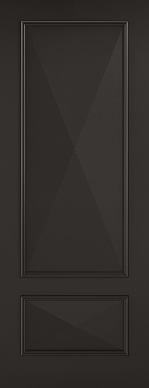 Slone Two Panel Black Internal Door