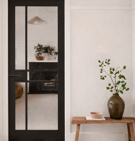 Soho Black Geometric Internal Door
