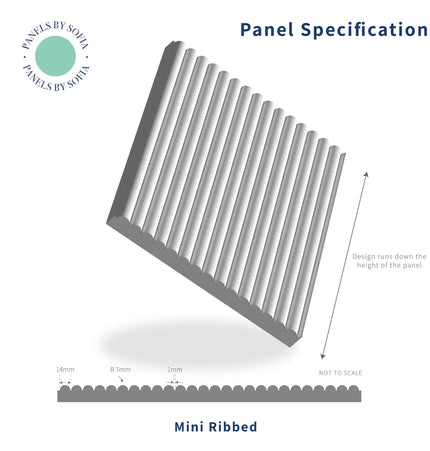 Mini Ribbed MDF Panelling