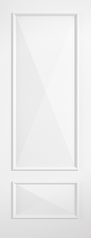 Slone Two Panel White Internal Door